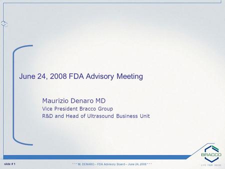 June 24, 2008 FDA Advisory Meeting