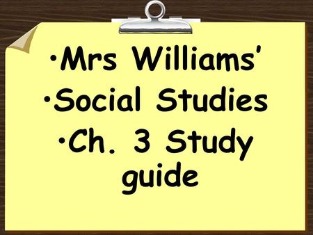 Mrs Williams’ Social Studies Ch. 3 Study guide. 1. In order to conquer Babylon, the Kassites waited until the Hittites left the city.