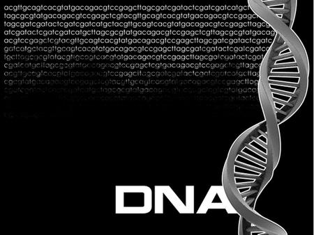 In 1953, Watson and Crick recognize that DNA is a double-helix. X-ray crystallography image from Franklin that provides clue to DNA structure.