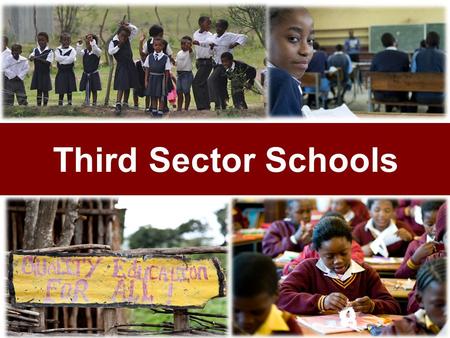 Third Sector Schools. Outline CDE’s Education Research The Idea of Third Sector Schools The Commissioned Research 2.