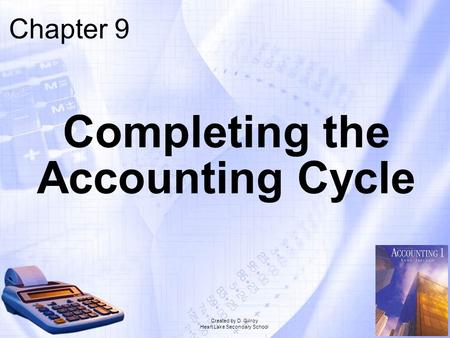 Completing the Accounting Cycle