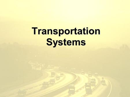 Transportation Systems