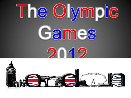 What is it about..? Hey there ! As you coud guess, this diaporama is about the 2012 Olympic Games. I am going to present you different much expected athletes,