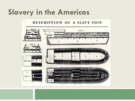 Slavery in the Americas