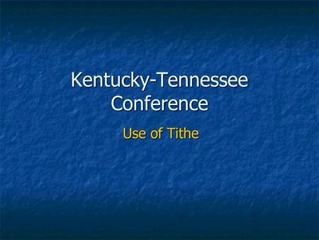 Kentucky-Tennessee Conference