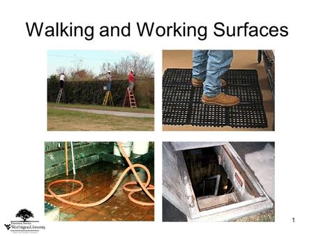 Walking and Working Surfaces