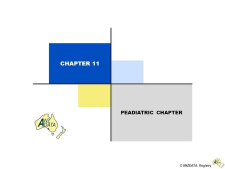 © ANZDATA Registry PEADIATRIC CHAPTER CHAPTER 11.