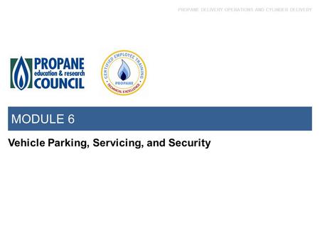 MODULE 6 Vehicle Parking, Servicing, and Security.