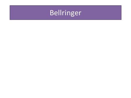 Bellringer. Reviewing Order of Operations Parentheses Exponents Multiplication/Division (left to right) Addition/Subtraction (left to right)