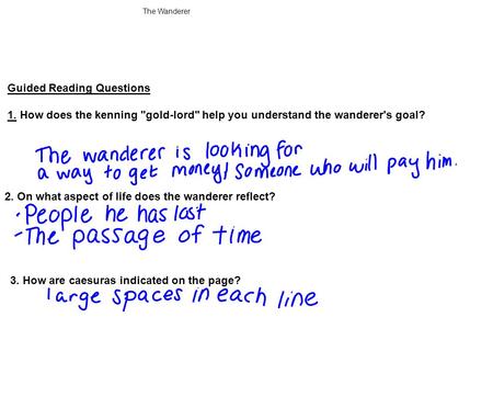 Guided Reading Questions