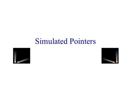 Simulated Pointers Limitations Of Java Pointers May be used for internal data structures only. Data structure backup requires serialization and deserialization.