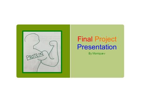 Final Project Presentation By Monique v. “Nutritional Flaw”  When analyzing my diet for the food analysis project done earlier, I noticed a “nutritional.