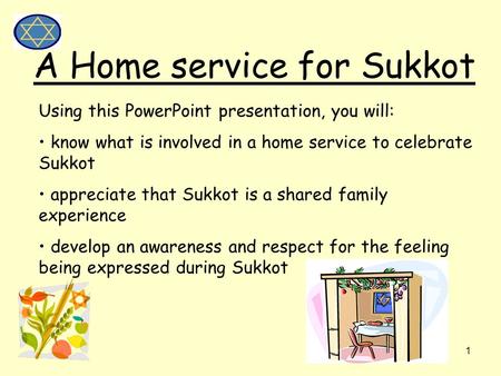 A Home service for Sukkot