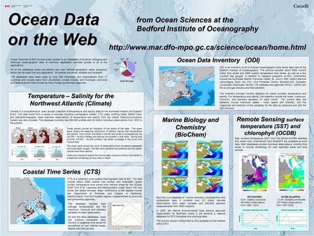 From Ocean Sciences at the Bedford Institute of Oceanography  Temperature – Salinity for the Northwest.