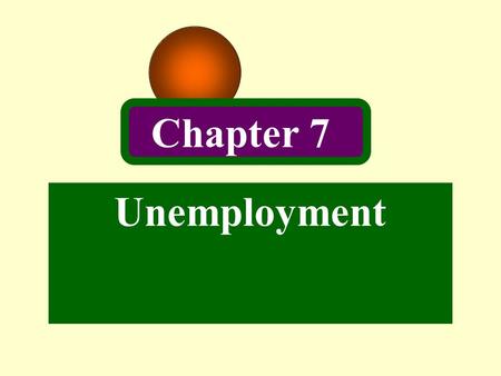 Unemployment Chapter 7. 2 Introduction Keynes first challenged the orthodox view that the economic system tends to return quickly to full-employment equilibrium.