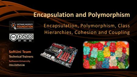 Encapsulation and Polymorphism Encapsulation, Polymorphism, Class Hierarchies, Cohesion and Coupling SoftUni Team Technical Trainers Software University.