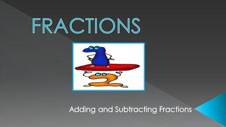 Adding and Subtracting Fractions