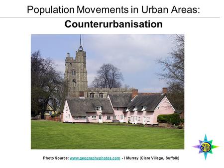 Population Movements in Urban Areas: Counterurbanisation