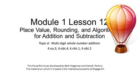 Topic d:  Multi-digit whole number addition