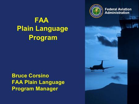 FAA Plain Language Program