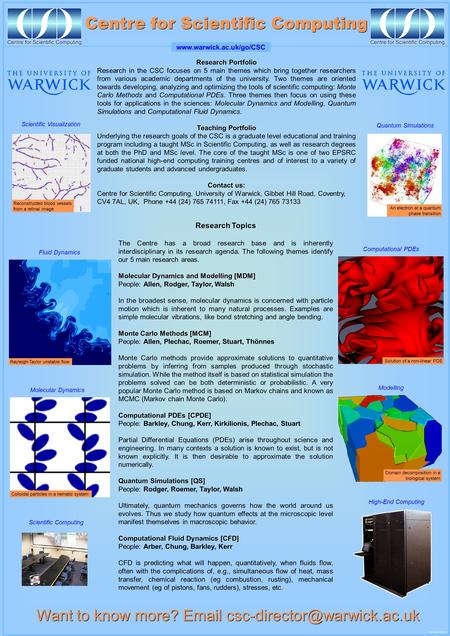 Research Topics The Centre has a broad research base and is inherently interdisciplinary in its research agenda. The following themes identify our 5 main.