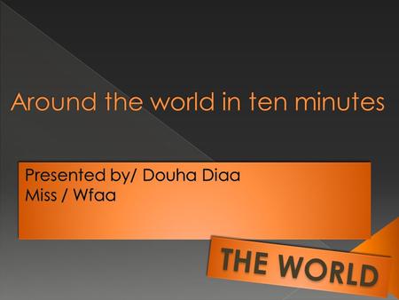 THE WORLD  It is the biggest city in the USA, but it isn’t the capital of the country.  But New York is one of the world’s most important business.