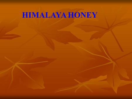 HIMALAYA HONEY. Yojna Starting up a 100 boxes of Italian Bee keeping unit With an investment of 2.5 lakh rupees.