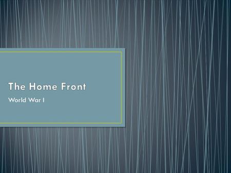 World War I. In a short reply of one to three sentences, respond to the following prompt: Why is it important to maintain public support for a war?