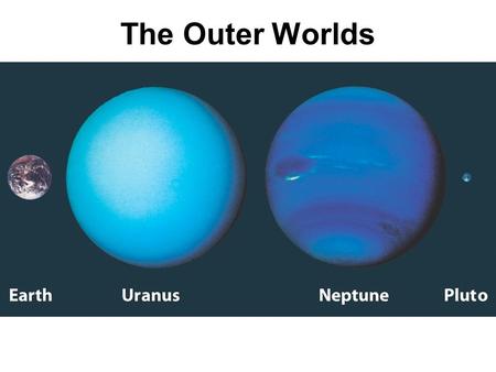 The Outer Worlds. Update! International Astronomical Union (IAU) voted on the re- definition of planets in Prague on Aug. 24, 2006. Pluto is no longer.