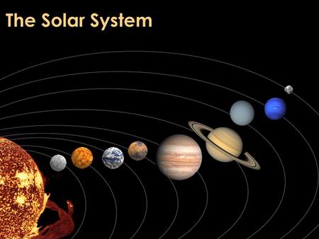 The Sun Chemical composition: - Hydrogen = 92.1% - Helium = 7.8%