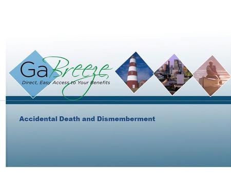 Accidental Death and Dismemberment. February 2010 2 APRIL 2010  1x,2x,3x,4x,5x,6x,7x, 8x or 9x Benefit Salary  Maximum $500,000 (If you are 75 or older,