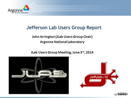 Jefferson Lab Users Group Report