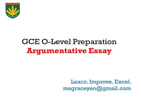 Lesson Objectives 1. Understand the social and cultural context of the essay question. (How is this essay question relevant in our society?) 2. Define.