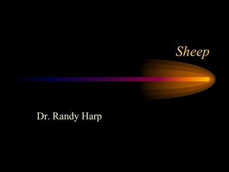 Sheep Dr. Randy Harp. Sheep Origin and domestication Genus - Sheep = Ovis and goats = Capra Dual Purpose - Wool or Hair and Meat Factors favorable for.