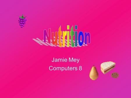 Jamie Mey Computers 8 Gives us energy 2 types simple and complex Simple = fruit, veggies, candy, dairy Complex = breads, rice, pasta Complex carbs (starches)