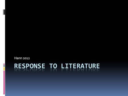 Hann 2012. PROMPT  When we are given a question to answer after we read a passage, the question is called a PROMPT.  Here is an example of a PROMPT: