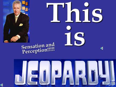 This is Sensation and Perception!!!!! 100 400 200 400 500 200 300 100 300 400 100 200 400 200 500 300 100 300 500 200 300 Effects Board 1 Have you lost.