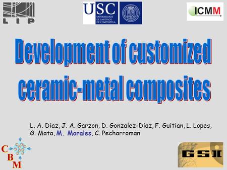 L. A. Diaz, J. A. Garzon, D. Gonzalez-Diaz, F. Guitian, L. Lopes, G. Mata, M. Morales, C. Pecharroman.