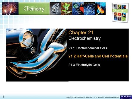 Chapter 21 Electrochemistry 21.2 Half-Cells and Cell Potentials