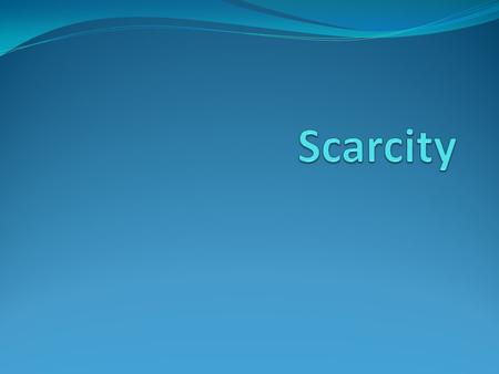 Big Idea Economics is a study of choices, either societal or individual Why must we make choices? Because we have limited resources… Scarcity is the idea.