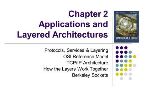 Chapter 2 Applications and Layered Architectures Protocols, Services & Layering OSI Reference Model TCP/IP Architecture How the Layers Work Together Berkeley.