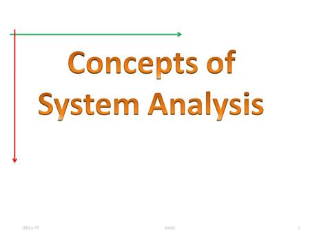 1 ISA&D29-Oct-13. 2 ISA&D29-Oct-13 Systems Analyst: problem solver IT and Strategic Planning.