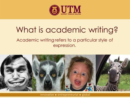 What is academic writing?