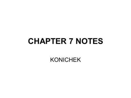 CHAPTER 7 NOTES KONICHEK. I. Projectile motion- A Projectile- this is the object being launched A Projectile- this is the object being launched B. trajectory-The.