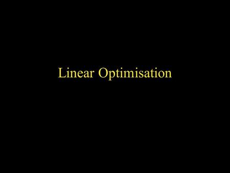 Linear Optimisation. A video chain has been conducting research for a new outlet. The outlet can stock old classic films only, new releases only, or a.