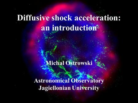 Diffusive shock acceleration: an introduction