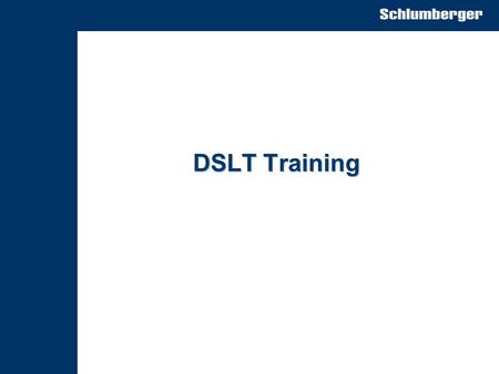 DSLT Training.