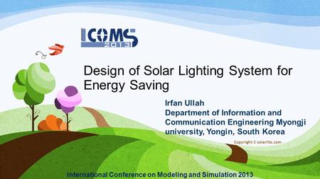 Design of Solar Lighting System for Energy Saving