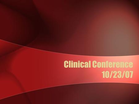 Clinical Conference 10/23/07. 76 y.o. with h/o HTN, presented to Palos ER with SSCP SH: remote tob FH: no early CAD All: NKDA Meds: lisinopril 5mg.