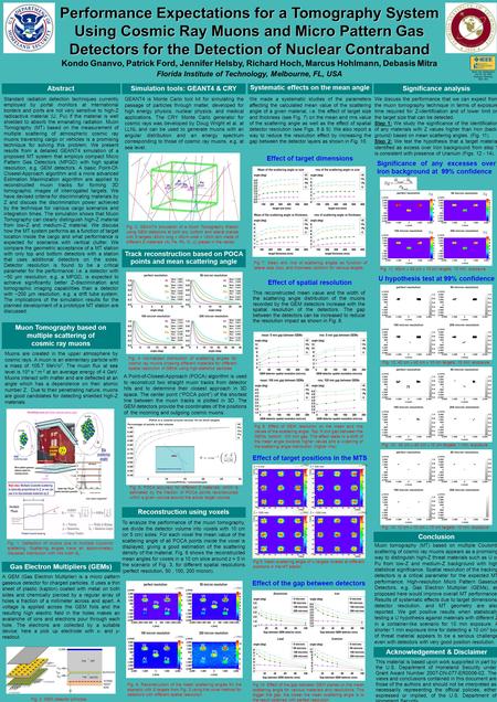 Performance Expectations for a Tomography System Using Cosmic Ray Muons and Micro Pattern Gas Detectors for the Detection of Nuclear Contraband Kondo Gnanvo,